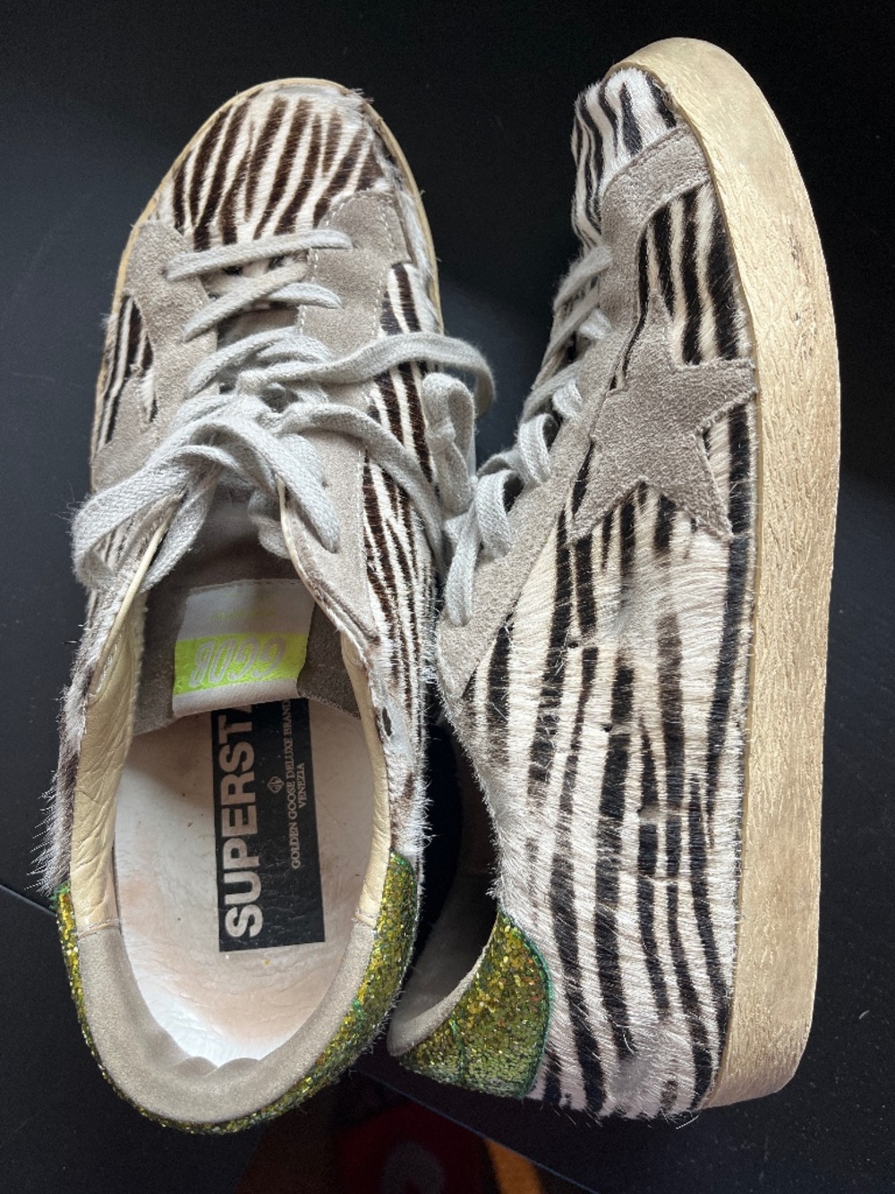 Golden Goose Sneakers zebra Print